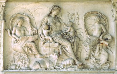 Tellus paneel van de Ara Pacis door Roman